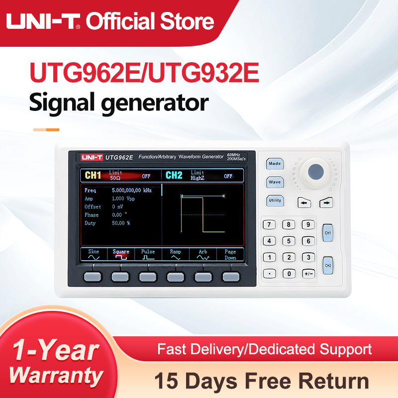 Dual Channel Arbitrary Waveform Function Generator 60Mhz - UNI-T UTG932E UTG962E Функция Генератор сигналов