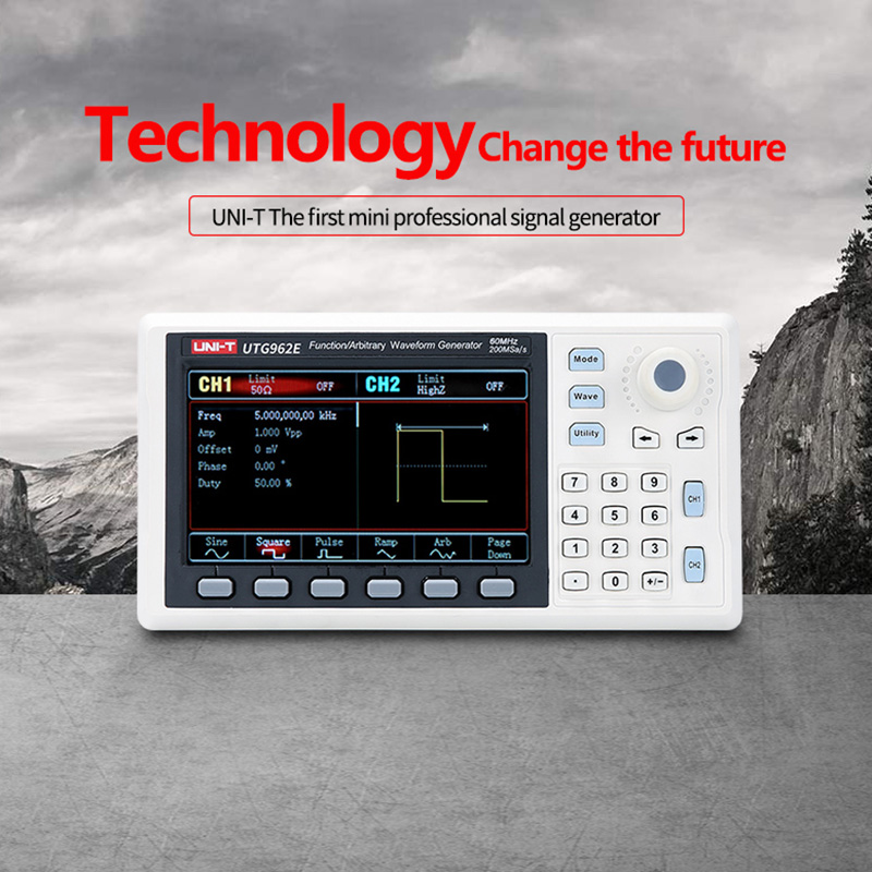 UNI-T UTG932E UTG962E Функция  – обзор и цена Dual Channel Arbitrary Waveform Function Generator 60Mhz
